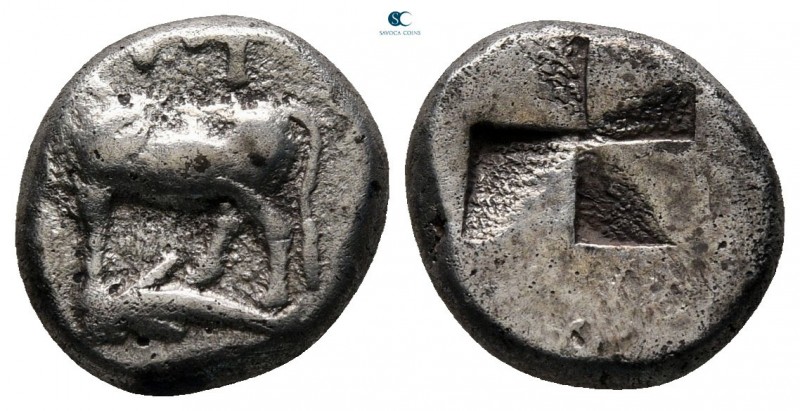 Thrace. Byzantion circa 387-340 BC. 
Drachm AR

10 mm, 2,38 g



very fin...