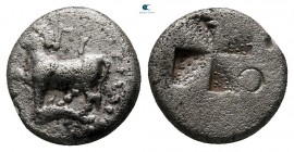 Thrace. Byzantion circa 387-320 BC. Hemidrachm AR