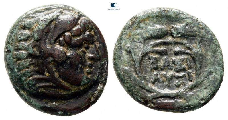 Kings of Thrace. possible Lysimacheia. Macedonian. Lysimachos 305-281 BC. 
Bron...