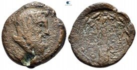 Laconia. Lakedaimon (Sparta) circa 31-7 BC. ΕΥΡΥΚΛΗΣ (C. Julius Eurykles, dynast in Sparta under Augustus). As Æ