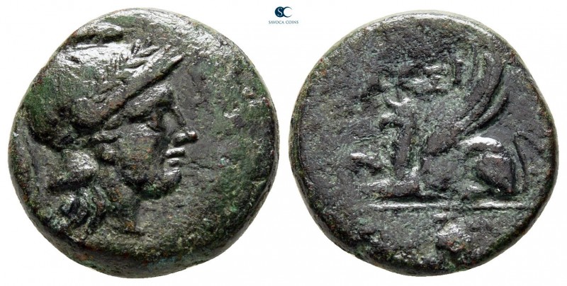 Troas. Assos circa 400-241 BC. 
Bronze Æ

14 mm, 4,57 g



very fine