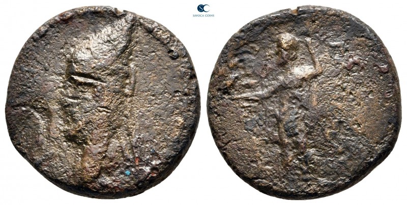 Kings of Sophene. Armenian mint. Mithradates I 150-100 BC. 
Dichalkon Æ

20 m...