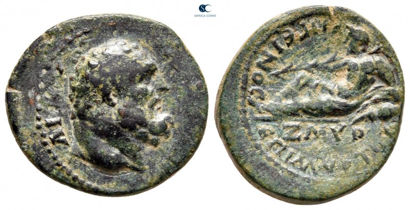 Ionia. Smyrna. Pseudo-autonomous issue AD 81-96. 
Bronze Æ

21 mm, 4,45 g

...