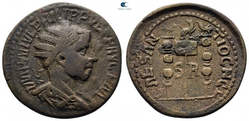 Pisidia. Antioch. Philip II AD 247-249. 
Bronze Æ

25 mm, 10,56 g



very...