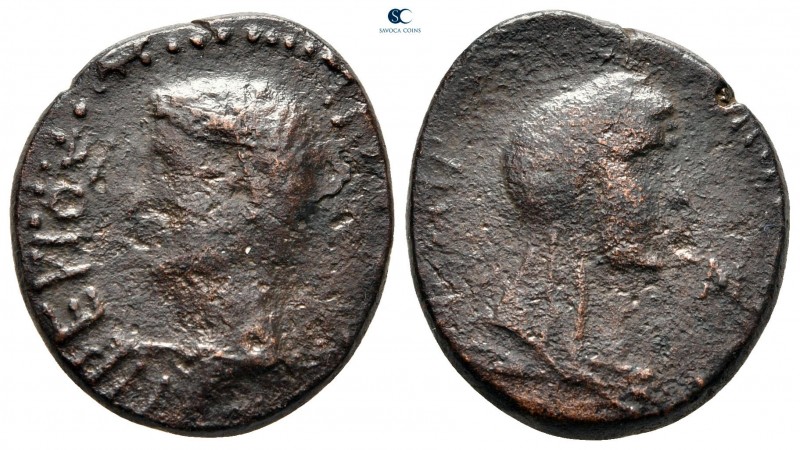 Galatia. Koinon of Galatia. Tiberius AD 14-37. ΠΡΕΙΣΚΟΣ (Priscus, legatus august...