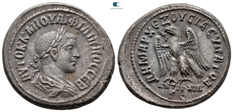 Seleucis and Pieria. Antioch. Philip II as Caesar AD 244-247. 
Billon-Tetradrac...