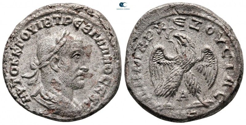 Seleucis and Pieria. Antioch. Trebonianus Gallus AD 251-253. 
Billon-Tetradrach...