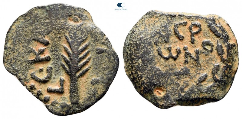 Judaea. Jerusalem. Procurators. Porcius Festus CE 59-62. From the Tareq Hani col...