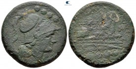 Anonymous 211-208 BC. Uncertain mint in central Italy. Triens Æ