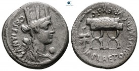 M. Plaetorius M. F. Cestianus 67 BC. Rome. Denarius AR
