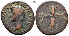 Divus Augustus AD 14. Struck under Tiberius. Rome. As Æ
