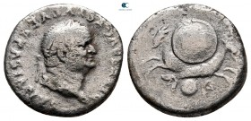 Divus Vespasian AD 79. Rome. Denarius AR