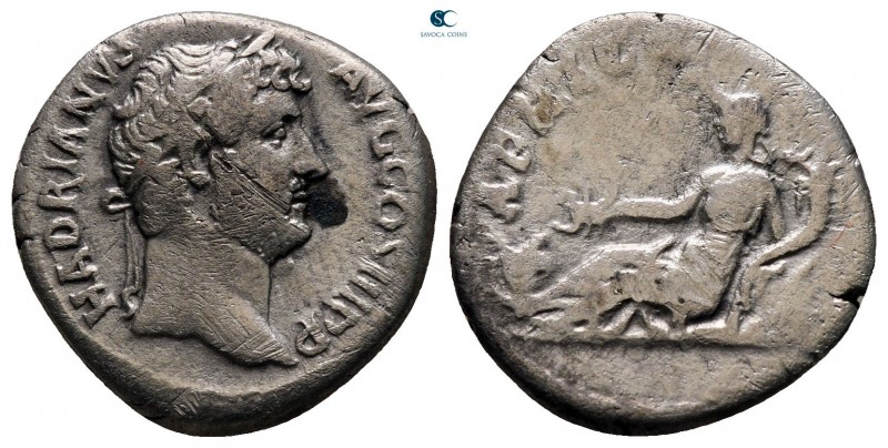 Hadrian AD 117-138. "Travel series" issue. Rome
Denarius AR

15 mm, 3,21 g
...