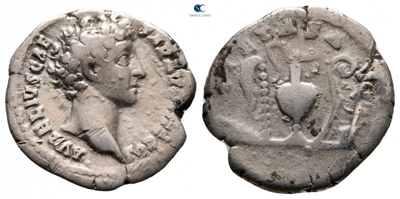 Marcus Aurelius, as Caesar AD 139-161. Rome
Denarius AR

18 mm, 2,76 g


...