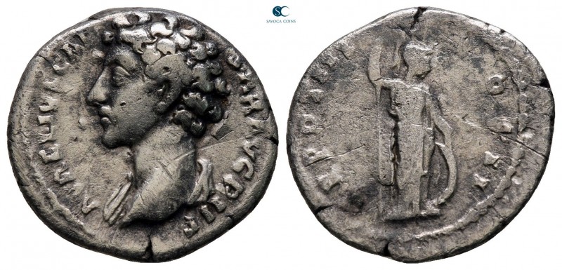 Marcus Aurelius AD 161-180. Rome
Denarius AR

18 mm, 3,27 g



nearly ver...