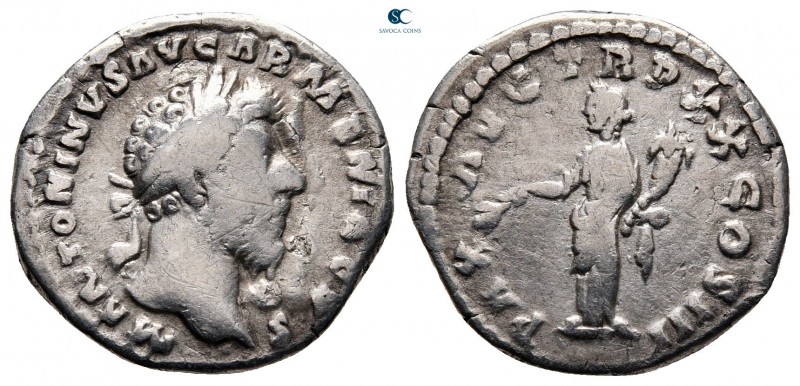 Marcus Aurelius AD 161-180. Rome
Denarius AR

19 mm, 2,91 g



very fine