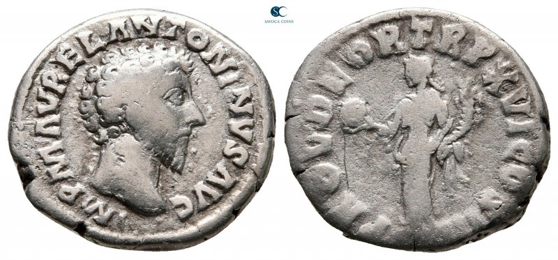 Marcus Aurelius AD 161-180. Rome
Denarius AR

18 mm, 3,06 g



nearly ver...