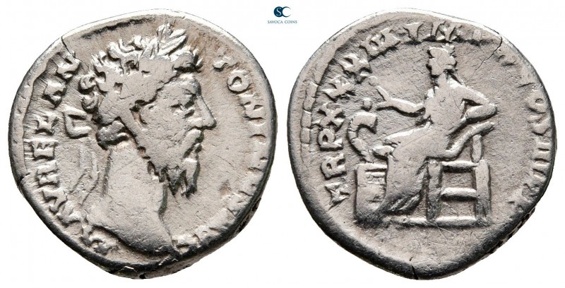 Marcus Aurelius AD 161-180. Rome
Denarius AR

18 mm, 2,89 g



nearly ver...