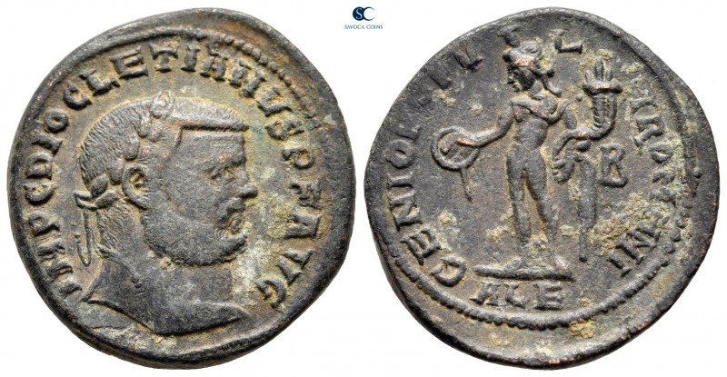 Diocletian AD 284-305. Alexandria
Follis Æ

26 mm, 9,27 g



very fine