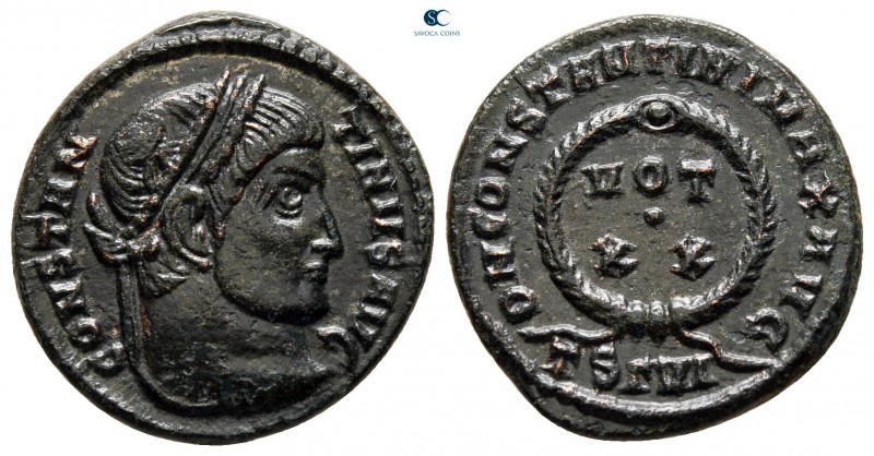 Constantine I the Great AD 306-337. Thessaloniki
Follis Æ

17 mm, 3,21 g

...