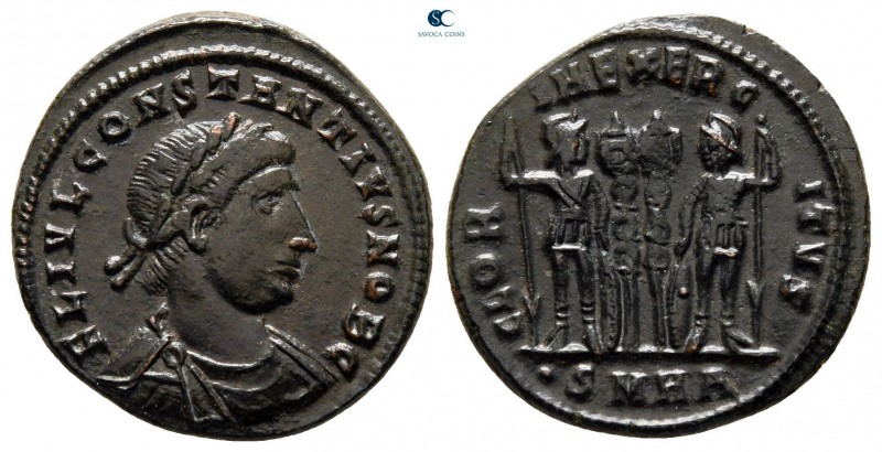 Constantius II, as Caesar AD 324-337. Heraclea
Follis Æ

17 mm, 2,33 g


...