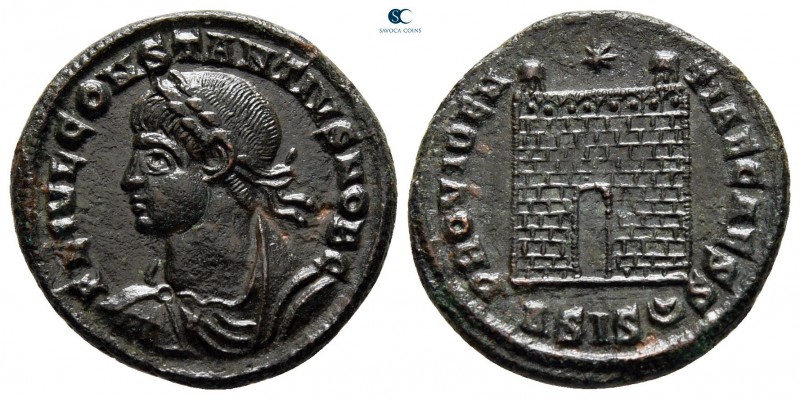 Constantius II, as Caesar AD 324-337. Siscia
Follis Æ

17 mm, 2,91 g



n...