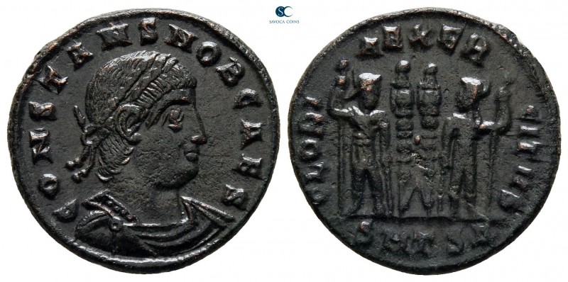 Constans, as Caesar AD 333-337. Thessaloniki
Follis Æ

17 mm, 2,64 g



v...