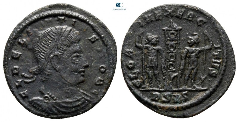 Delmatius, as Caesar AD 335-337. Siscia
Follis Æ

15 mm, 1,29 g



very f...