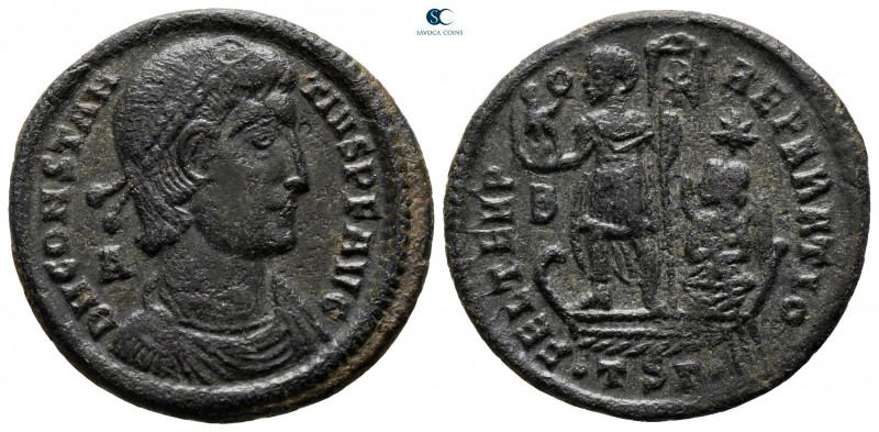 Constantius II AD 337-361. Thessaloniki
Follis Æ

22 mm, 4,88 g



very f...