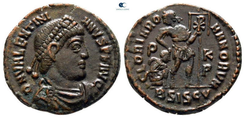 Valentinian I AD 364-375. Siscia
Follis Æ

17 mm, 2,51 g



very fine