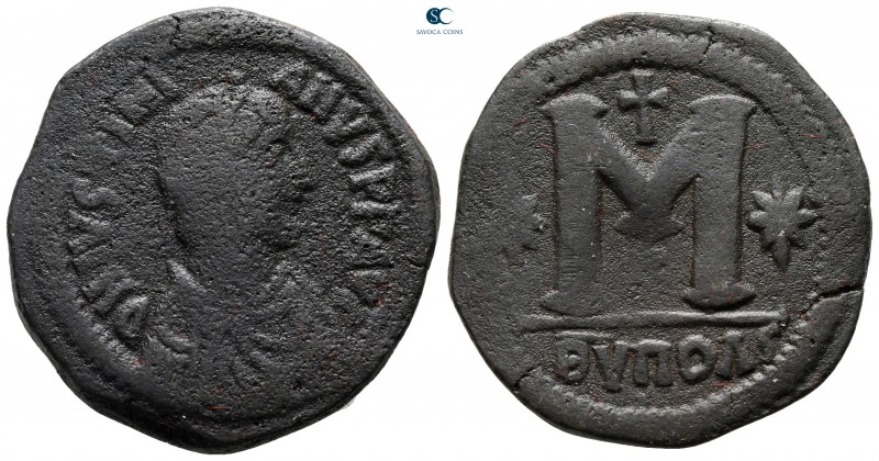 Justinian I AD 527-565. From the Tareq Hani collection. Theoupolis (Antioch)
Fo...