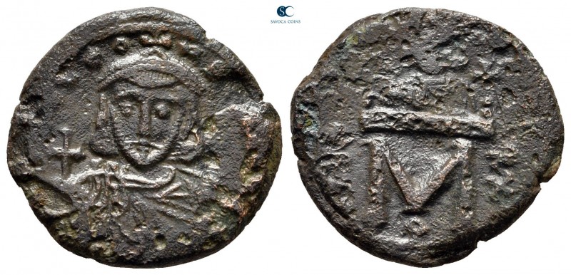 Leo III the "Isaurian", with Constantine V AD 717-741. Constantinople
Follis or...