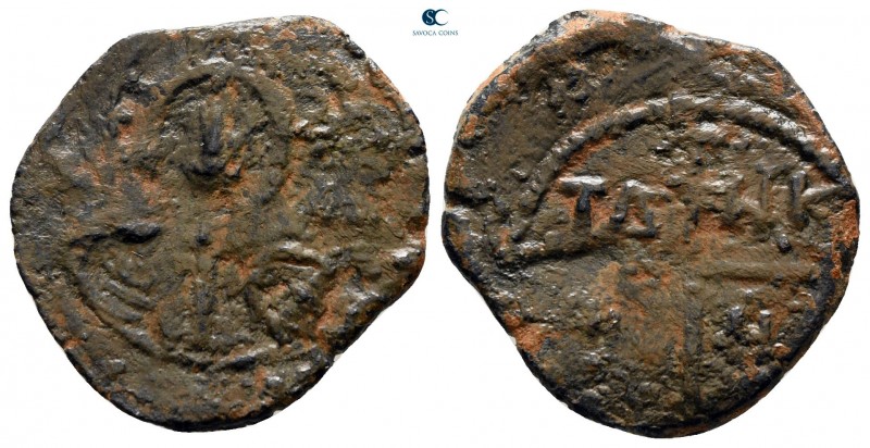 Biddr Savoca Coins Blue 98th Blue Auction Lot 34 Tancred Regent Ad 1101 1112 Antioch Follis Ae 19 Mm 2 59 G Nearly V