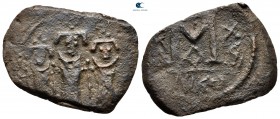 AD 638-643. AH 17-22. Pseudo-Byzantine types. Fals Æ