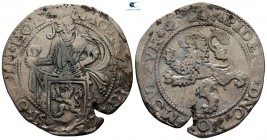 Netherlands. Holland.  AD 1589. Half Lion Dollar or Leeuwendaalder AR