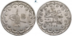 Turkey. Qustantînîya (Constantinople). Muhammad V AD 1909-1918. 10 Kurush AR