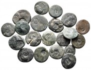Lot of ca. 20 greek bronze countermarked coins / SOLD AS SEEN, NO RETURN!fine