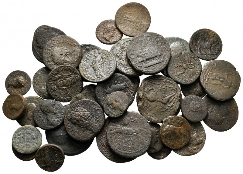 Lot of ca. 40 roman provincial bronze coins / SOLD AS SEEN, NO RETURN!

nearly...