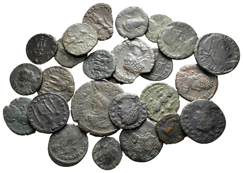 Lot of ca. 25 roman bronze coins / SOLD AS SEEN, NO RETURN!

fine