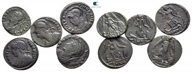 Lot of ca. 5 roman bronze coins / SOLD AS SEEN, NO RETURN!very fine