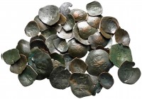 Lot of ca. 50 scyphate bronze coins / SOLD AS SEEN, NO RETURN!fine