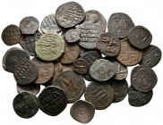Lot of ca. 43 byzantine bronze coins / SOLD AS SEEN, NO RETURN!very fine