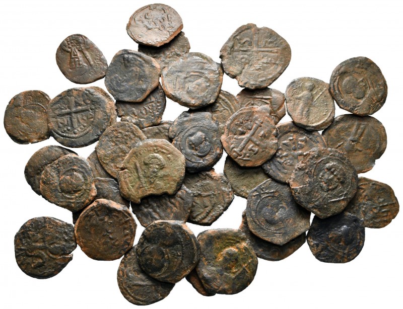 Lot of ca. 40 medieval bronze coins / SOLD AS SEEN, NO RETURN!

nearly very fi...