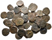 Lot of ca. 40 medieval bronze coins / SOLD AS SEEN, NO RETURN!nearly very fine
