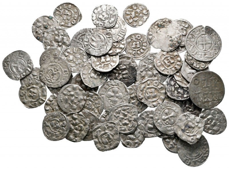 Lot of ca. 57 medieval silver coins / SOLD AS SEEN, NO RETURN!

nearly very fi...