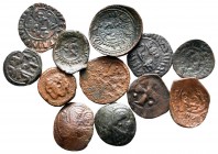Lot of ca. 12 medieval bronze coins / SOLD AS SEEN, NO RETURN!nearly very fine