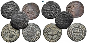 Lot of 5 large cilician armenian coins / SOLD AS SEEN, NO RETURN!very fine