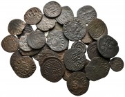 Lot of ca. 37 medieval bronze coins / SOLD AS SEEN, NO RETURN!very fine