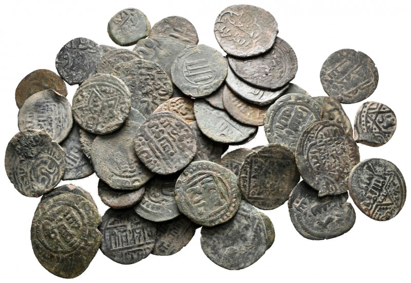 Lot of ca. 50 islamic bronze coins / SOLD AS SEEN, NO RETURN!

nearly very fin...