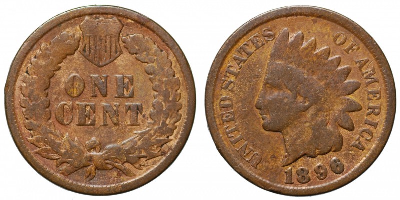 United States. One cent "Indian Head" 1896
